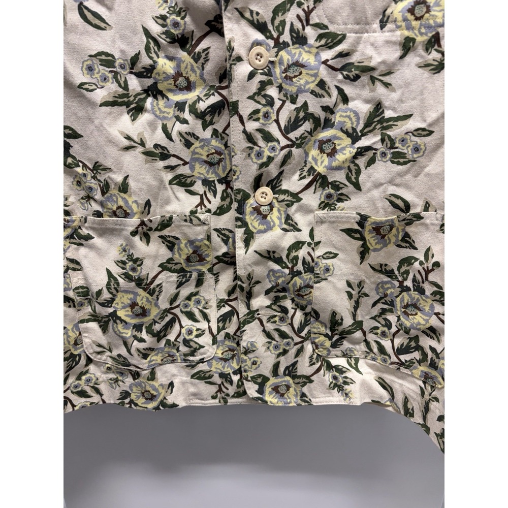 HUF Floral Chore Coat Jacket Size Large Men's  Green - Picture 6 of 6
